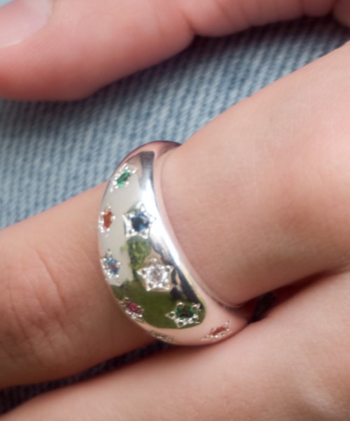 Birthday room(バースデイルーム)の「キャンディスターリング/candy star ring(リング・レディース・シルバー・FREE)」の2枚目の写真