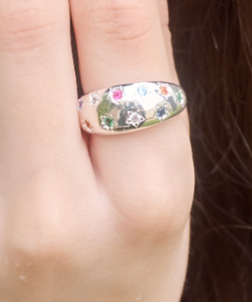 Birthday room(バースデイルーム)の「キャンディスターリング/candy star ring(リング・レディース・シルバー・FREE)」の4枚目の写真