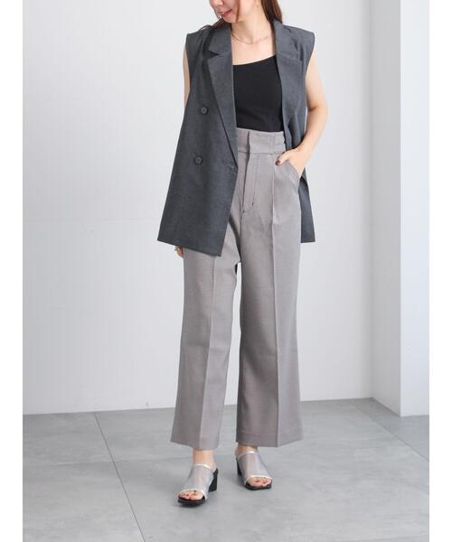 Te chichi（テチチ）の「サイドオープンライトジレ（ベスト・レディース・ブラック/ネイビー/グレー・F）」の4枚目の写真