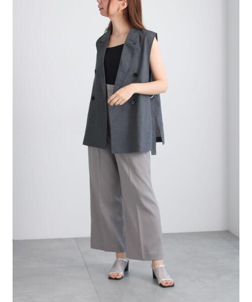 Te chichi（テチチ）の「サイドオープンライトジレ（ベスト・レディース・ブラック/ネイビー/グレー・F）」の5枚目の写真