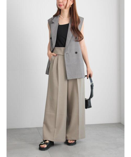 Te chichi（テチチ）の「サイドオープンライトジレ（ベスト・レディース・ブラック/ネイビー/グレー・F）」の10枚目の写真