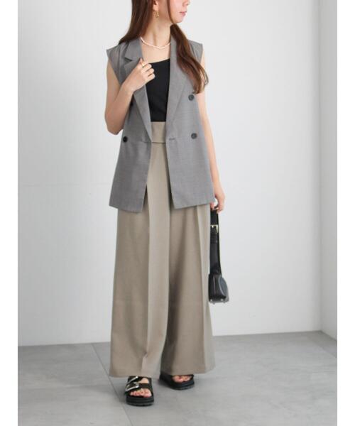 Te chichi（テチチ）の「サイドオープンライトジレ（ベスト・レディース・ブラック/ネイビー/グレー・F）」の11枚目の写真