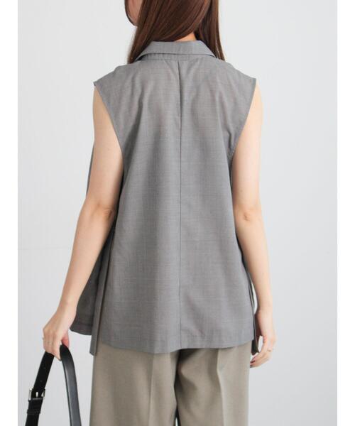 Te chichi（テチチ）の「サイドオープンライトジレ（ベスト・レディース・ブラック/ネイビー/グレー・F）」の13枚目の写真