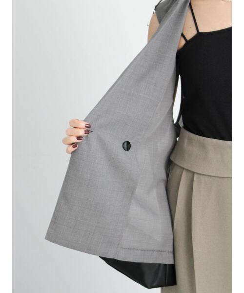 Te chichi（テチチ）の「サイドオープンライトジレ（ベスト・レディース・ブラック/ネイビー/グレー・F）」の16枚目の写真