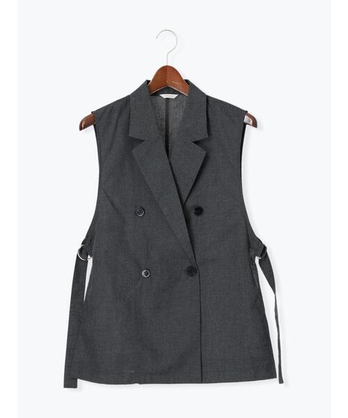 Te chichi（テチチ）の「サイドオープンライトジレ（ベスト・レディース・ブラック/ネイビー/グレー・F）」の18枚目の写真