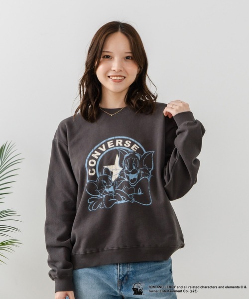 CONVERSE（コンバース）の「【CONVERSE/コンバース】×【TOM AND JERRY/トムとジェリー】オーバーサイズ プリント スウェットトレーナー（スウェット・レディース・ベージュ系その他2/ブラック系その他/ブラック系その他2/ベージュ系その他・LARGE/MEDIUM）」の13枚目の写真