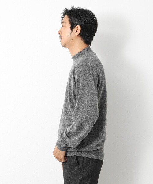 NOLLEY’S（ノーリーズ）の「ウールカシミア ハイネックニット 25AW（ニット/セーター・メンズ・ネイビー/ライトグレー・M/L）」の19枚目の写真