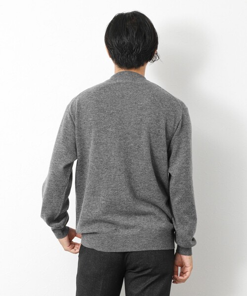 NOLLEY’S（ノーリーズ）の「ウールカシミア ハイネックニット 25AW（ニット/セーター・メンズ・ネイビー/ライトグレー・M/L）」の20枚目の写真