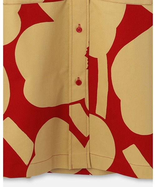 marimekko（マリメッコ）の「Maaria Unikko / shirt（シャツ/ブラウス・レディース・レッド・34/36）」の2枚目の写真
