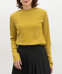 Tシャツ/カットソー（イエロー/黄色系・タートルネック