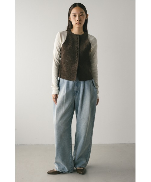 ARCHIVIO ベロアベスト ホワイト ARCHIVIO ベロアベスト ホワイト