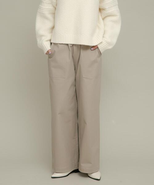 URBAN RESEARCH Sonny Label(アーバンリサーチサニーレーベル)の「コットンベイカーイージーパンツ(その他パンツ・レディース・アイボリー/チャコールグレー/ベージュ系その他・36/38)」の16枚目の写真