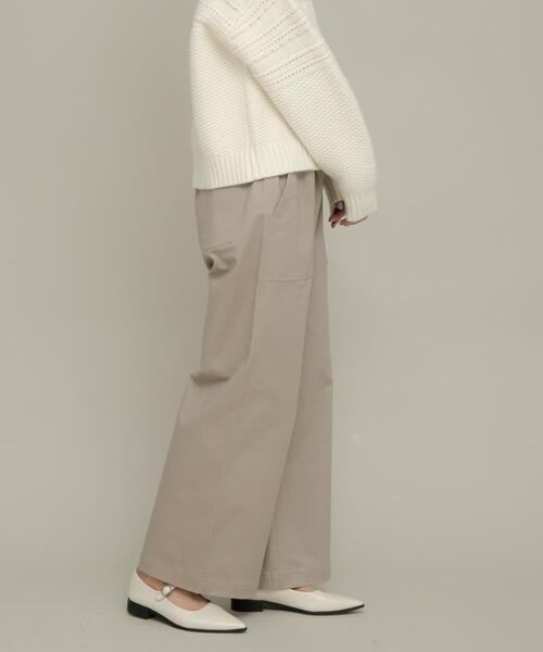 URBAN RESEARCH Sonny Label(アーバンリサーチサニーレーベル)の「コットンベイカーイージーパンツ(その他パンツ・レディース・アイボリー/チャコールグレー/ベージュ系その他・36/38)」の18枚目の写真