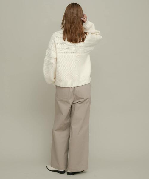 URBAN RESEARCH Sonny Label(アーバンリサーチサニーレーベル)の「コットンベイカーイージーパンツ(その他パンツ・レディース・アイボリー/チャコールグレー/ベージュ系その他・36/38)」の22枚目の写真