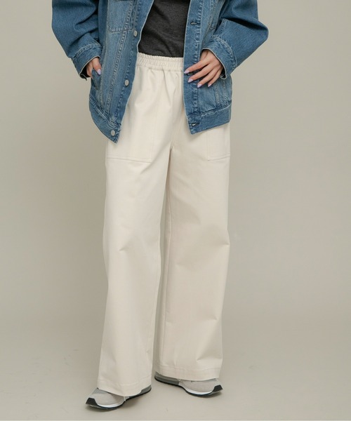 URBAN RESEARCH Sonny Label（アーバンリサーチサニーレーベル）の「コットンベイカーイージーパンツ（その他パンツ・レディース・アイボリー/チャコールグレー/ベージュ系その他・36/38）」の15枚目の写真