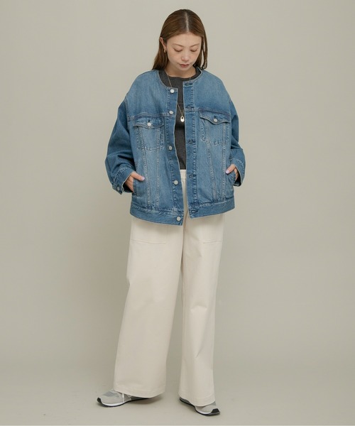 URBAN RESEARCH Sonny Label（アーバンリサーチサニーレーベル）の「コットンベイカーイージーパンツ（その他パンツ・レディース・アイボリー/チャコールグレー/ベージュ系その他・36/38）」の19枚目の写真