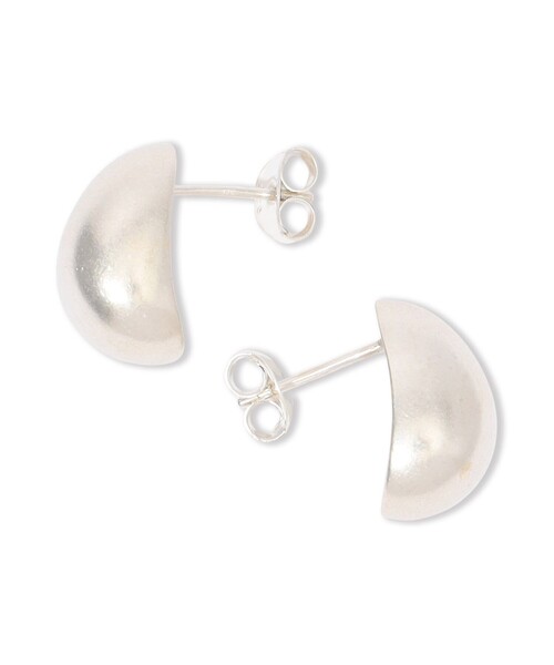 sapir bachar シルバーピアス 刻印付き SAPIR BACHAR HALF MOON HUGGIES ピアス（ピアス（両耳用