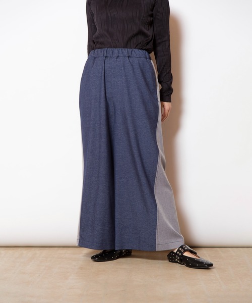 バイカラーワイドパンツ（その他パンツ）｜OSMOSIS（オズモーシス）の