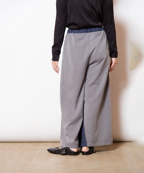 オズモーシス（OSMOSIS）/バイカラーワイドパンツ バイカラーワイドパンツ（その他パンツ）｜OSMOSIS（オズモーシス）の