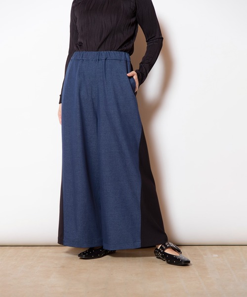 OSMOSIS(オズモーシス)の「バイカラーワイドパンツ(その他パンツ・レディース・ネイビー/ブルー/グレー・ONE SIZE)」の19枚目の写真