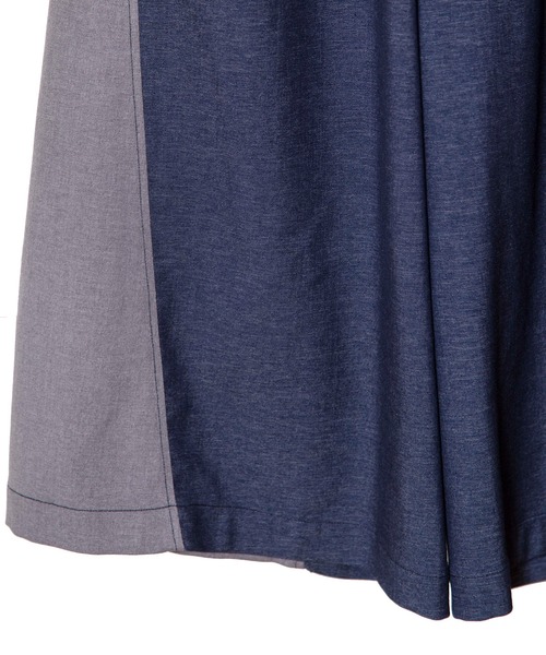 OSMOSIS(オズモーシス)の「バイカラーワイドパンツ(その他パンツ・レディース・ネイビー/ブルー/グレー・ONE SIZE)」の12枚目の写真