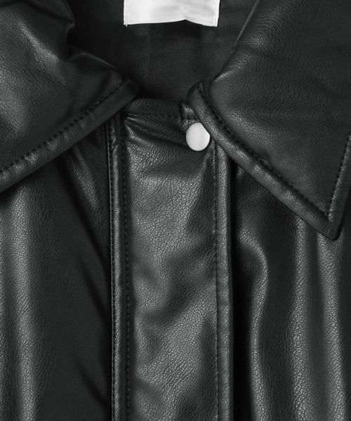 LOWRYS FARM（ローリーズファーム）の「ナカワタレザーブルゾン　571557（ブルゾン・レディース・ブラック/バーガンディー・FREE）」の15枚目の写真