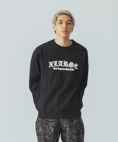 OLD ENGLISH LOGO CREWNECK SWEATSHIRT（スウェット）｜XLARGE