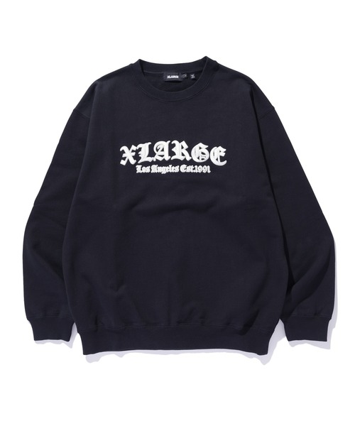 OLD ENGLISH LOGO CREWNECK SWEATSHIRT（スウェット）｜XLARGE