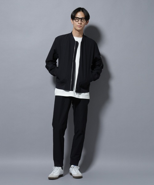 NANO universe（ナノユニバース）の「「N BASIC」TEXBRID(R)ツイルMA-1/撥水(セットアップ可)（MA-1・メンズ・グリーン系その他4/ダークネイビー・S/L/M）」の19枚目の写真