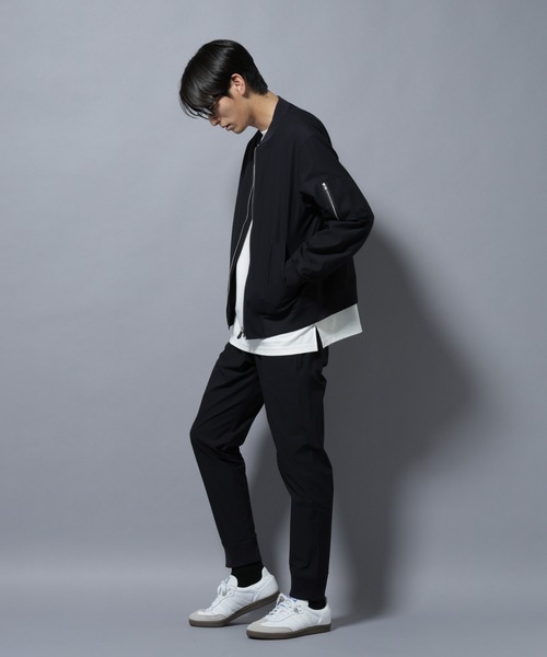 NANO universe（ナノユニバース）の「「N BASIC」TEXBRID(R)ツイルMA-1/撥水(セットアップ可)（MA-1・メンズ・グリーン系その他4/ダークネイビー・S/L/M）」の20枚目の写真