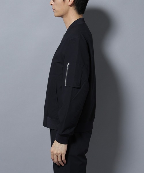 NANO universe（ナノユニバース）の「「N BASIC」TEXBRID(R)ツイルMA-1/撥水(セットアップ可)（MA-1・メンズ・グリーン系その他4/ダークネイビー・S/L/M）」の22枚目の写真