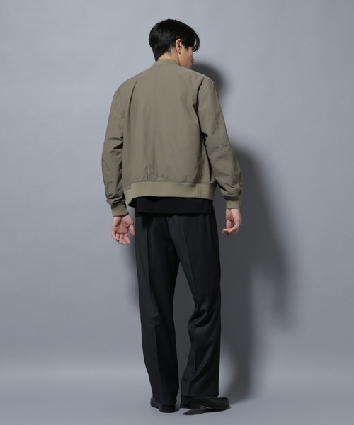 NANO universe（ナノユニバース）の「「N BASIC」TEXBRID(R)ツイルMA-1/撥水(セットアップ可)（MA-1・メンズ・グリーン系その他4/ダークネイビー・S/L/M）」の14枚目の写真