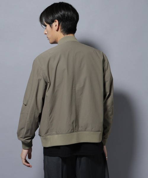 NANO universe（ナノユニバース）の「「N BASIC」TEXBRID(R)ツイルMA-1/撥水(セットアップ可)（MA-1・メンズ・グリーン系その他4/ダークネイビー・S/L/M）」の10枚目の写真