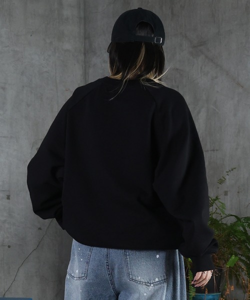 ILL'S(イルズ)の「裏起毛 ワンポイント ドロスト ラグランスウェット メンズ レディース ユニセックス(スウェット・メンズ・グレー系その他/ホワイト/ホワイト系その他/ブラック/ブラック系その他/グレー・L/M)」の22枚目の写真