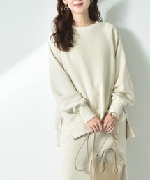 INTERPLANET | 【CLOCHE】サイドＺＩＰデザイン裏起毛プルオーバー(スウェット)