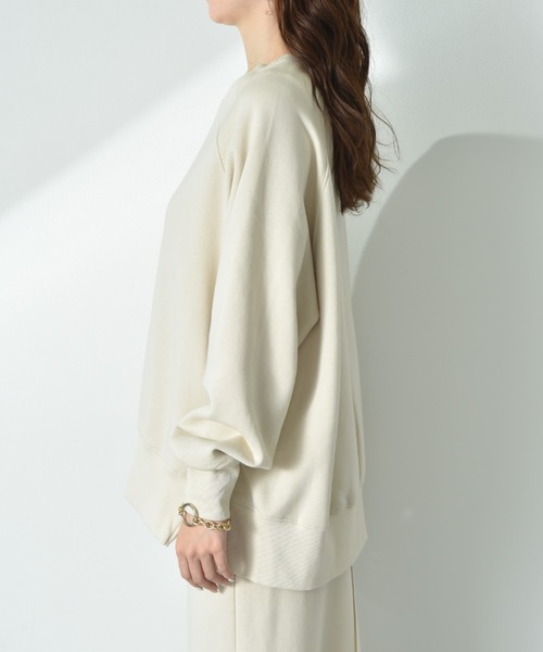 INTERPLANET（インタープラネット）の「【CLOCHE】サイドＺＩＰデザイン裏起毛プルオーバー（スウェット・レディース・アイボリー/イエロー/グレー・FREE）」の16枚目の写真