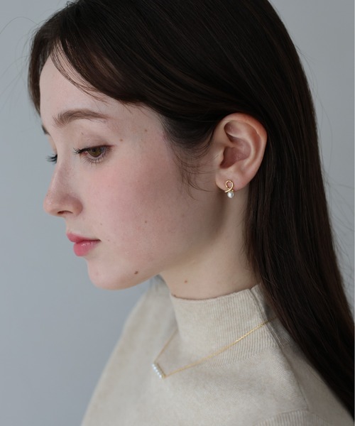 ラインパールピアス / silver925（ピアス（両耳用））｜J by