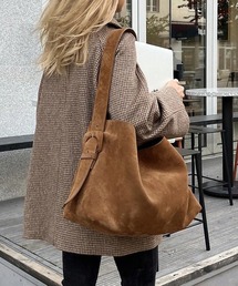 folka（フォルカ）の「9C71 BIGスエードライクショルダー トート A4対応（ショルダーバッグ）」