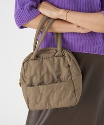 ドットキルトジップバッグ