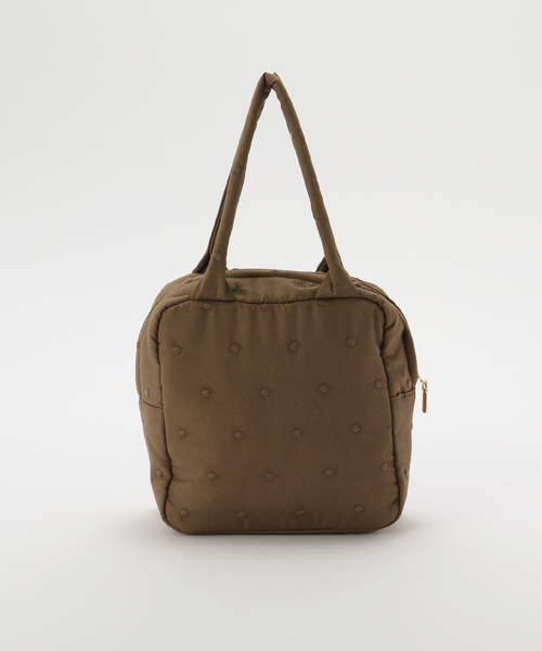 IENA(イエナ)の「ドットキルトジップバッグ(ハンドバッグ・レディース・ブラック/ブラウン・FREE)」の10枚目の写真