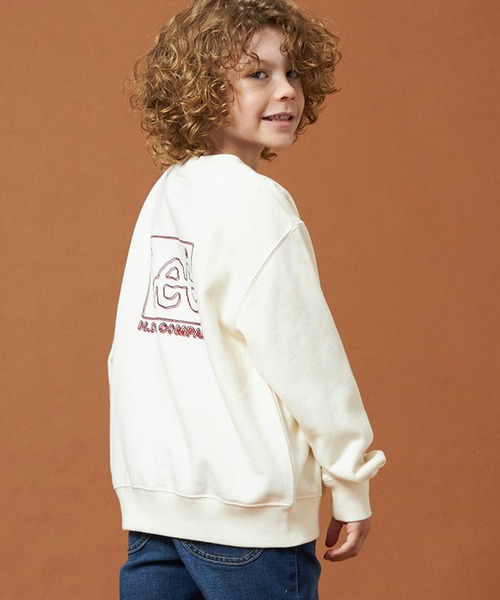 Lee（リー）の「Lee/リー【110-150cm】キッズ バックLeeロゴ刺繍スウェット（スウェット・キッズ・レッド/ネイビー/オフホワイト・120/130/140/150/110）」の18枚目の写真