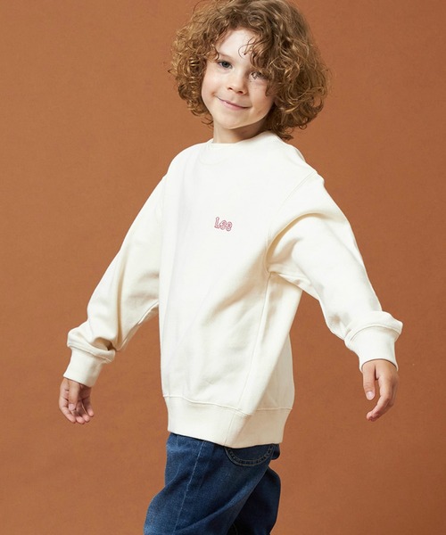 Lee（リー）の「Lee/リー【110-150cm】キッズ バックLeeロゴ刺繍スウェット（スウェット・キッズ・レッド/ネイビー/オフホワイト・120/130/140/150/110）」の17枚目の写真