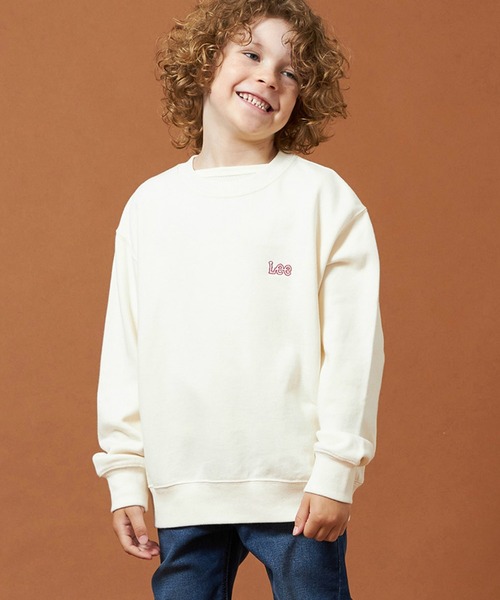 Lee（リー）の「Lee/リー【110-150cm】キッズ バックLeeロゴ刺繍スウェット（スウェット・キッズ・レッド/ネイビー/オフホワイト・120/130/140/150/110）」の15枚目の写真
