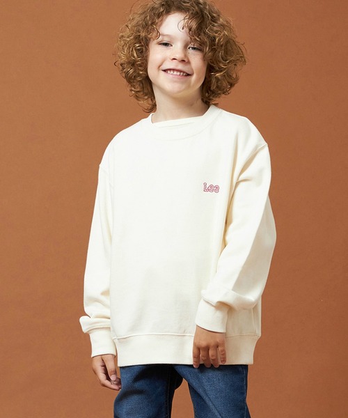 Lee（リー）の「Lee/リー【110-150cm】キッズ バックLeeロゴ刺繍スウェット（スウェット・キッズ・レッド/ネイビー/オフホワイト・120/130/140/150/110）」の14枚目の写真
