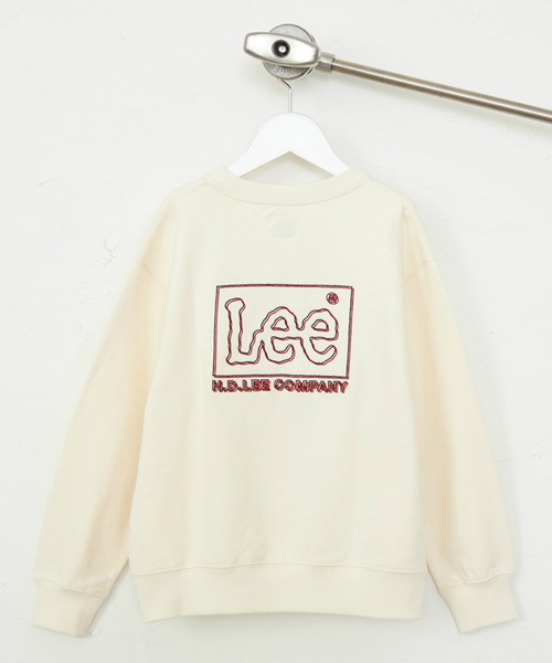 Lee（リー）の「Lee/リー【110-150cm】キッズ バックLeeロゴ刺繍スウェット（スウェット・キッズ・レッド/ネイビー/オフホワイト・120/130/140/150/110）」の10枚目の写真