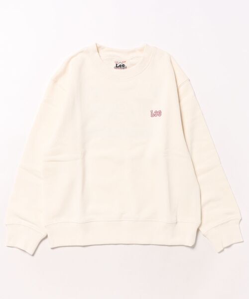 Lee（リー）の「Lee/リー【110-150cm】キッズ バックLeeロゴ刺繍スウェット（スウェット・キッズ・レッド/ネイビー/オフホワイト・120/130/140/150/110）」の5枚目の写真