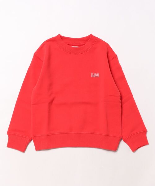 Lee（リー）の「Lee/リー【110-150cm】キッズ バックLeeロゴ刺繍スウェット（スウェット・キッズ・レッド/ネイビー/オフホワイト・120/130/140/150/110）」の4枚目の写真