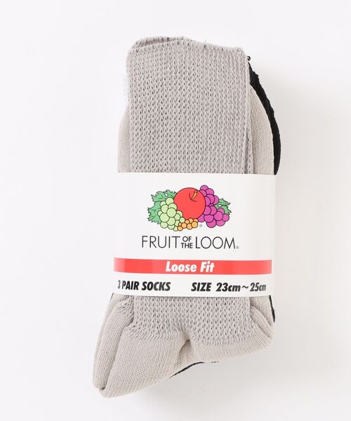 FRUIT OF THE LOOM/フルーツオブザルーム Q.3P DadSocks（Mix）23-26