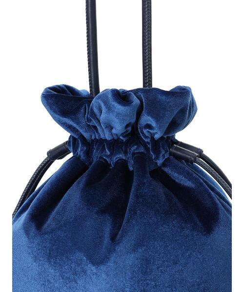 Te chichi TERRASSE(テチチテラス)の「ベロア巾着バッグ《2025autumn catalog item》(ハンドバッグ・レディース・ネイビー/ボルドー・F)」の9枚目の写真