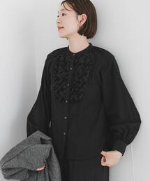 F by ROSSO | F by ROSSO　モチーフレース切替ブラウス(シャツ/ブラウス)